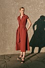 Poplin Cap Sleeve Shirt Dress
