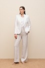 Linen Cotton Herringbone Blazer
