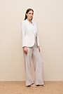 Linen Cotton Herringbone Blazer