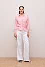 Linen Cotton Mouline Collared Cardigan
