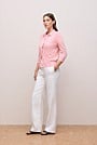 Linen Cotton Mouline Collared Cardigan