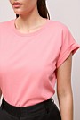 Cotton Cuff Sleeve T-shirt
