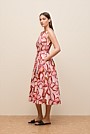 Peony Sateen Sleeveless Dress