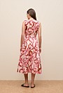 Peony Sateen Sleeveless Dress