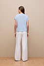 Linen Cotton Relaxed Crew T-shirt