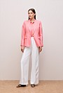 Silk Twill Cap Sleeve Shirt