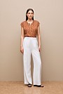 Spot Modal Cap Sleeve Blouse