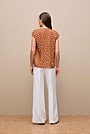 Spot Modal Cap Sleeve Blouse