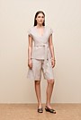 Linen Tailored Longline Short