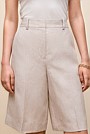 Linen Tailored Longline Short