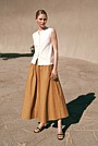 Cotton Poplin Pull On Skirt