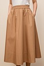Cotton Poplin Pull On Skirt