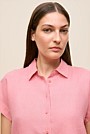 Delave Linen Cap Sleeve Shirt