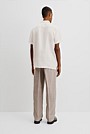 Double Pocket Textured Linen Short Sleeve Shirt