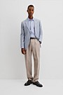 Regular Fit Linen Chambray Jacket