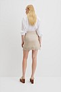 Linen Scalloped Skirt