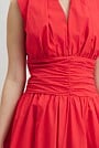 Gathered Hem Mini Dress