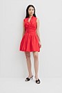 Gathered Hem Mini Dress