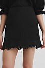 Linen Scalloped Skirt