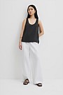 Cupro Scoop Neck Tank