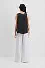 Cupro Scoop Neck Tank