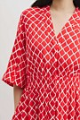 Organically Grown Linen Print Shirt Dress