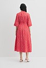 Organically Grown Linen Print Shirt Dress