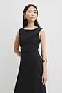 Organically Grown Linen Rouched Maxi Dress