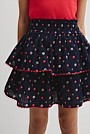 Organically Grown Cotton Tiered Ruffle Skirt