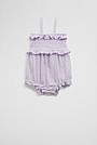 Gingham Frill Romper