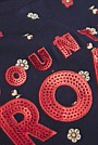 Organically Grown Cotton Sequin Logo T-Shirt