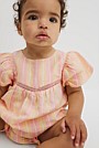 Organically Grown Cotton Blend Puff Sleeve Top