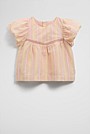 Organically Grown Cotton Blend Puff Sleeve Top