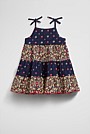 Organically Grown Cotton Tiered Spliced Romper