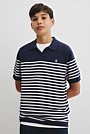 Teen Australian Cotton Stripe Knit Polo
