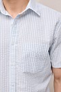 Regular Fit Seersucker Stripe Pocket Shirt