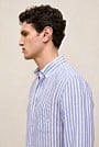 Regular Fit Linen Bengal Stripe Shirt