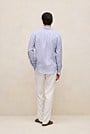 Regular Fit Linen Bengal Stripe Shirt