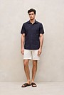 Regular Fit Seersucker Stripe Pocket Shirt