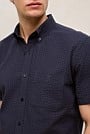 Regular Fit Seersucker Stripe Pocket Shirt