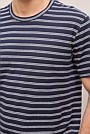 Cotton Linen Double Stripe T-shirt