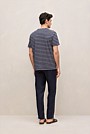 Cotton Linen Double Stripe T-shirt