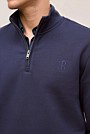 Terry 1/4 Zip Monogram Sweat