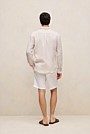 Regular Fit Linen Bengal Stripe Shirt