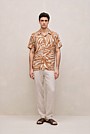 Brushstroke Linen Camp Shirt
