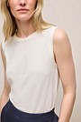 Linen Cotton Crew Tank