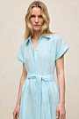 Linen Panelled Shirt Dress