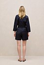 Stretch Linen Blend Tailored Short