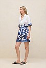 Marea Border Stripe Linen Short
