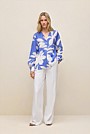 Marea Textured V Neck Blouse